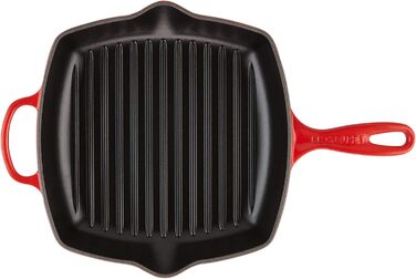 Сковорода-гриль LE CREUSET Signature з чавуну, квадратна, 26 см, для всіх типів плит (включно з індукційними), 2,86 кг, колір Deep Teal