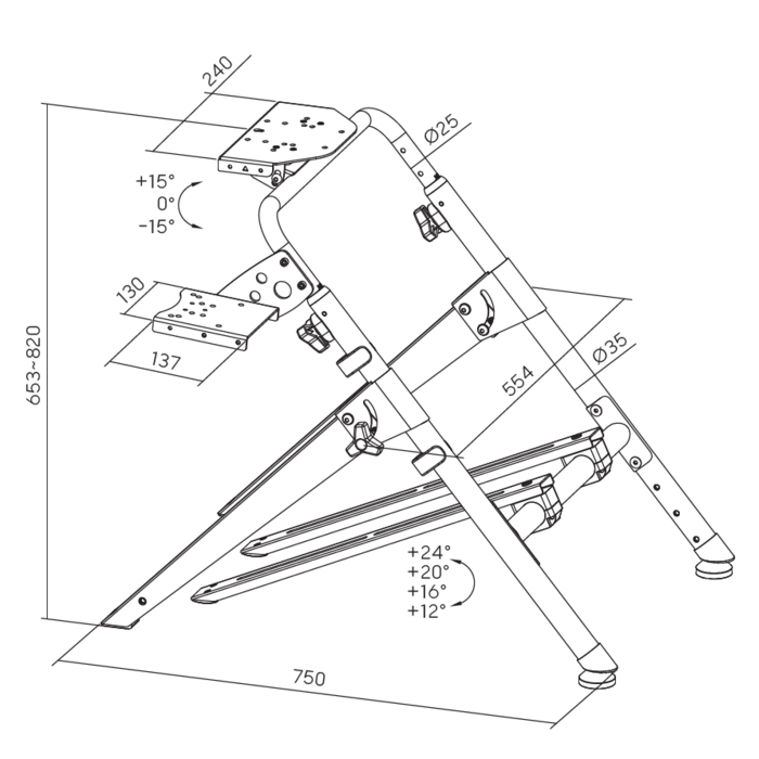 Кріплення для руля-кокпіт GamePro RS029
