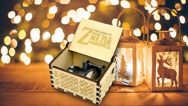 Музична скринька Cuzit Zelda з дерева 6,5х5,5х3,7 см бежева
