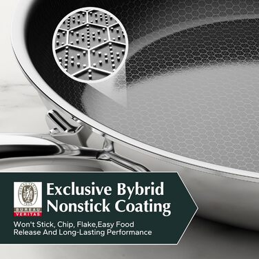 Сковорода Redchef з антипригарним покриттям, 20 см, чорна. Керамічна сковорода для яєць та омлетів, не містить PFAS, PFOA, PTFE. Підходить для індукційних плит, можна мити в посудомийній машині та використовувати в духовці.