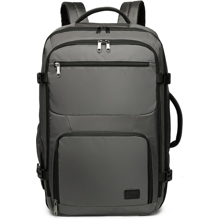 KONO Рюкзак для ручної поклажі в літак, великий, водонепроникний, 55 x 35 x 20 см, 38L, Cyangrau