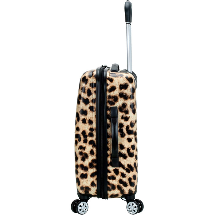 Набір валіз Rockland Safari Leopard, 3 шт (20/24/28 дюймів), жорсткий корпус, спіннер