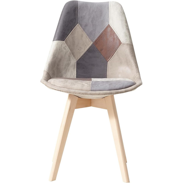 Стільці для їдальні GrandCA HOME: дерев'яні, з масиву бука, в стилі ретро, комплект на 2 шт.