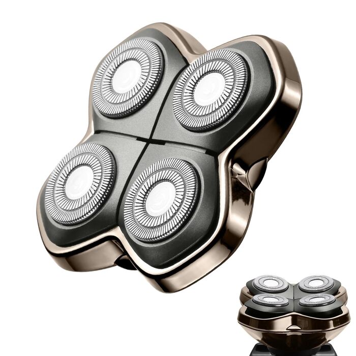 Запасні леза для електричної бритви Skull Shaver Carver PRO (4 шт.) — преміум гіпоалергенні змінні головки для гоління голови, чоловічі та жіночі