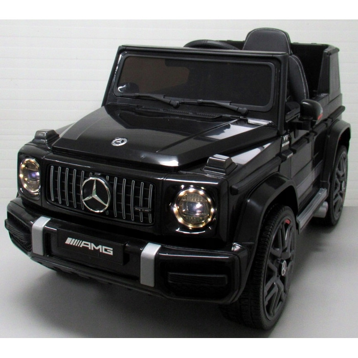 Дитячий електромобіль Mercedes G63 з шкіряним сидінням та пультом керування