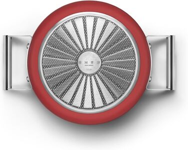 Електричний чайник Smeg KLF05CREU 0.8 л, червоний, з нержавіючої сталі, з індикатором рівня води та захистом від нагрівання