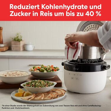 Покращена мультиварка Instant Pot, мультиварка 7,1 л / 4 функції приготування (повільне приготування, смаження, приготування на пару та підтримання тепла) Можна мити в посудомийній машині 800 Вт (рисоварка)