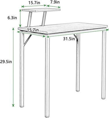 Комп'ютерний стіл SDHYL 100 см: сучасний, з полицями, для дому та офісу