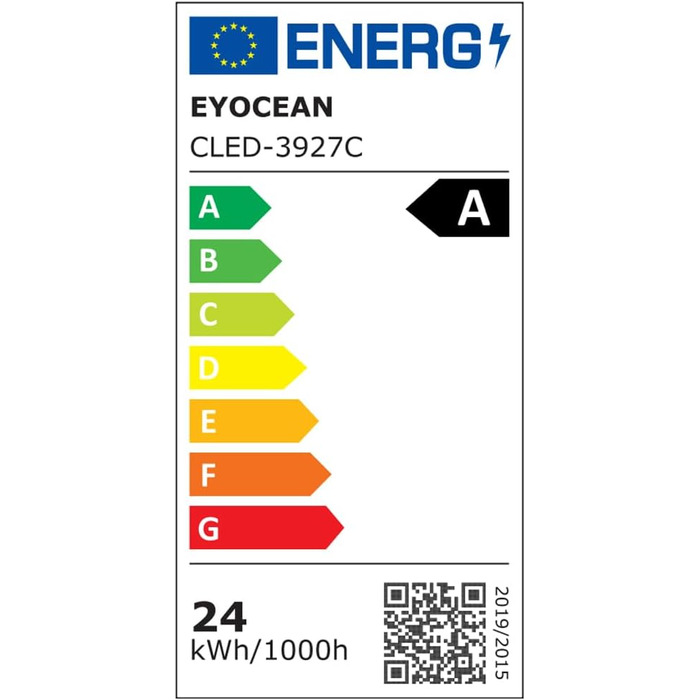 LED лампа настільна EYOCEAN 24W, 80см з жестами, диммування, захист очей, для офісу, читання, архітекторів, дизайнерів, чорна