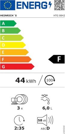 Портативна міні-мийка посуду HEINRICH'S: компактна, 6л, для дому, офісу, кемпінгу, 6 програм