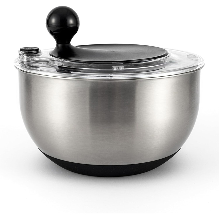 Салатниця-швидкоосушувач зі сталі нержавіючої, 4.5 л, з ручкою, BPA-free