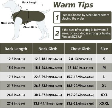 Водонепроникна тепла шерсть для собаки, флісовий светр для собак, дощовик зі світловідбиваючими смугами, ArmyGreen XL