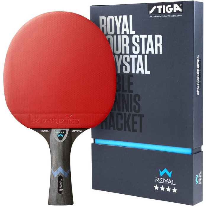 Ракетки для настільного тенісу STIGA Royal 4 зірки, чорний / червоний