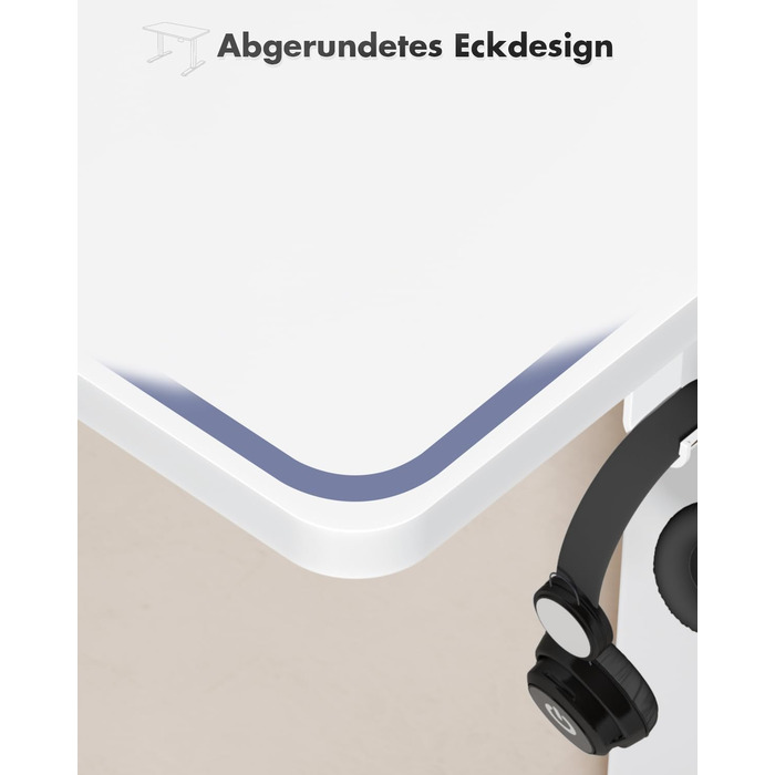 Електричний регульований стіл Devoko 120x60 см: офісний, для роботи, з пам'яттю, стоячи/сидячи