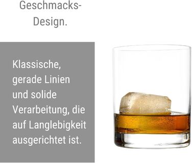 Набір склянок Longdrink Stölzle Lausitz New York Bar (6 шт, 320 мл) – склянки для коктейлів, води та соків з кришталевого скла, стійкі до миття в посудомийній машині та ударів. Підходять для віскі.