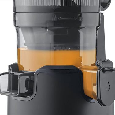 CASO Juice Fit Pro - Швидковичавниця, Тест-переможець: Haus & Garten Test, Низька швидкість (40 об/хв), Велика завантажувальна воронка 130 мм Ø для цілих фруктів, Чорний