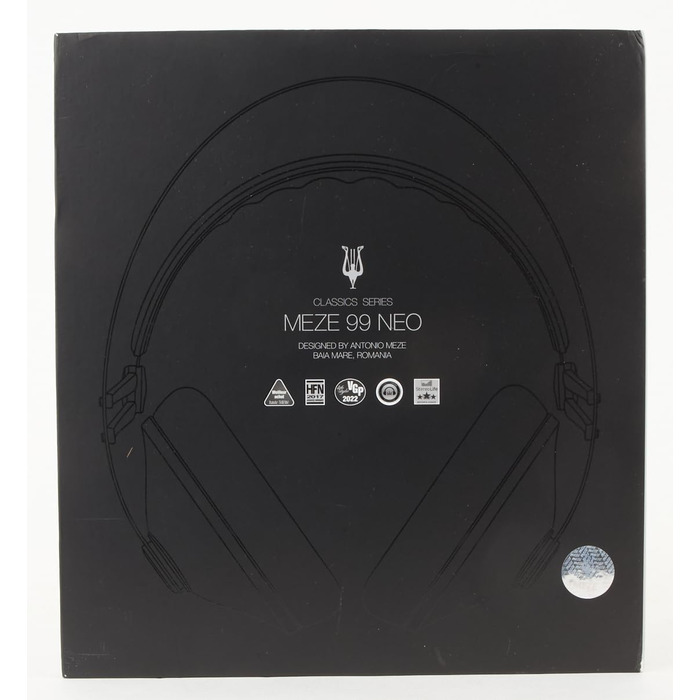 Накладні навушники-вкладиші Meze 99 Neo Black Audiophile, високоякісні матеріали, нео чорний