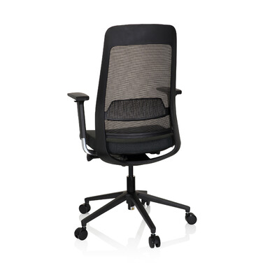 Офісне крісло / поворотне крісло CHIARO T1 BLACK сітка / тканина чорна hjh OFFICE