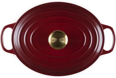 Le Creuset Signature Чавунний Бражульник з кришкою, овальний, 27 см, 7.5 л, для всіх типів плит, включаючи індукцію, колір Chambray