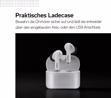 Бездротові навушники Denon AH-C830WNC In-Ear з Bluetooth, шумозаглушенням, Soundmaster-тюнінгом, до 24 годин автономної роботи, білі