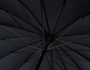 Доплерівський парасольку Natural London, Чорний, 89 см, діаметр 5 см