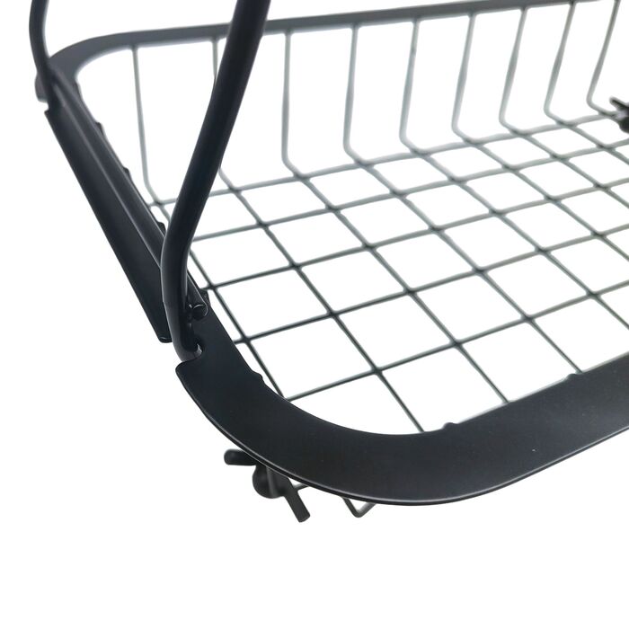 Relaxdays Двоярусний металевий фрутниця з ручками