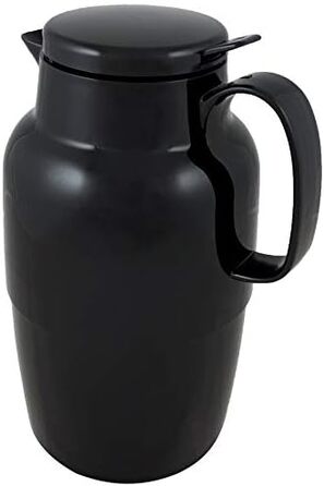 Термос Helios Mondo Push з нержавіючої сталі, 1,3 л, білий, з кнопкою відкривання