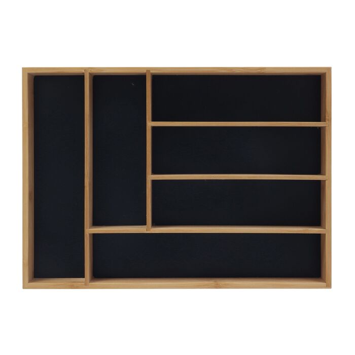 Скринька для столових приборів Relaxdays з бамбука