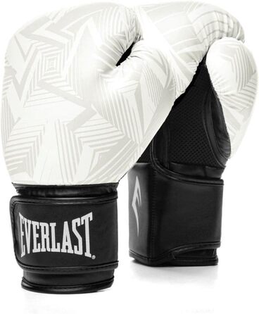 Боксерські рукавички унісекс Everlast для дорослих тренувальна Рукавичка Spark Glove (White Geo, 430 г)