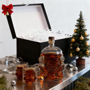 Набір віскі: декантик 750 мл, 2 келихи, для бурбону, скотчу, ірландського віскі, бренді