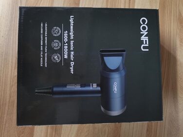 Фен CONFU 1800W з іонними насадками для укладання, дифузором, 3 температурними режимами, потужний