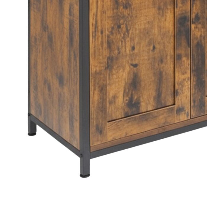 Кухонна шафка Relaxdays з скляними дверцятами