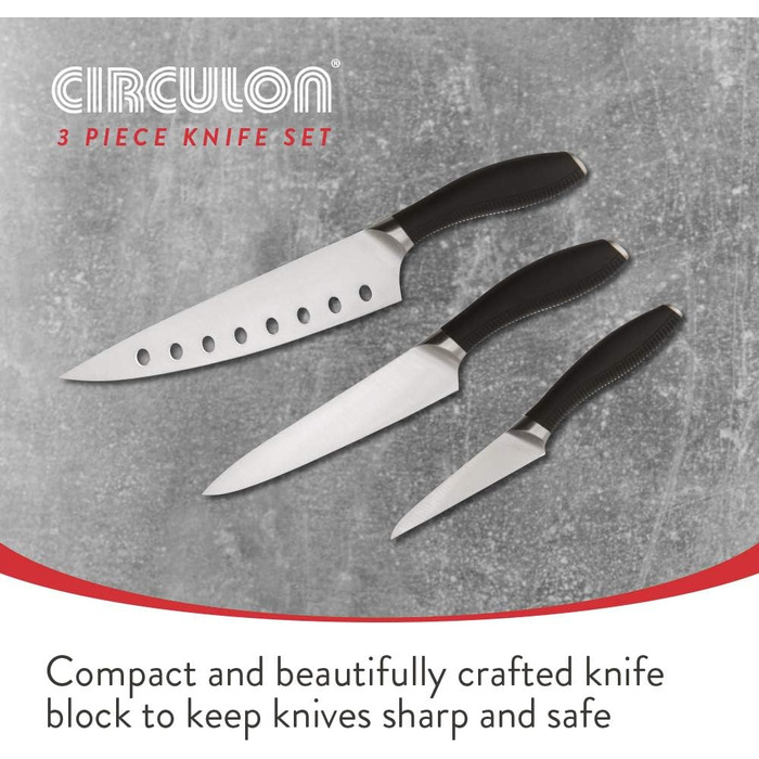 Набір ножів Circulon Messer-Set з нержавіючої сталі (3 шт.)