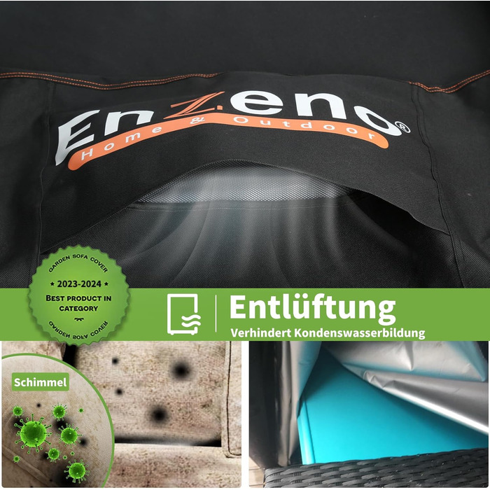 Водонепроникний чохол для садово-патіо меблів Enzeno, 300x250x100 см, захист від дощу та бруду