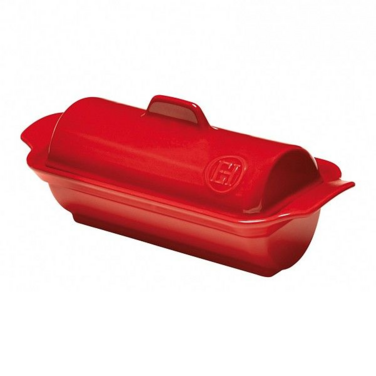 Форма для фуа-гра з кришкою Emile Henry Ovenware 24,5х10 см червона (345865), Червоний