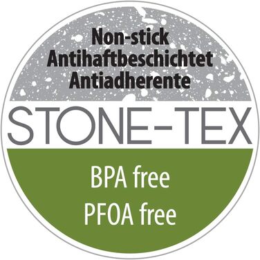 Набір сковорідок Metaltex NATIVA з 3 предметів з кованого алюмінію, 20 24 28 см, антипригарне покриття Stone-Tex, підходить для всіх типів плит (18 - 22 - 26)
