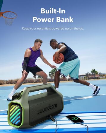 Soundcore Boom 2 Plus: портативна Bluetooth колонка для кемпінгу, 140W, IPX7, RGB, Power Bank, USB-C