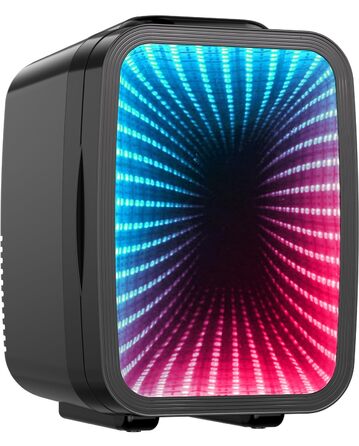 Міні-холодильник LIGIANT MF01C на 4л з підсвіткою (7 режимів), функція охолодження та підігріву, AC/DC, для авто, офісу та геймерської кімнати, чорний