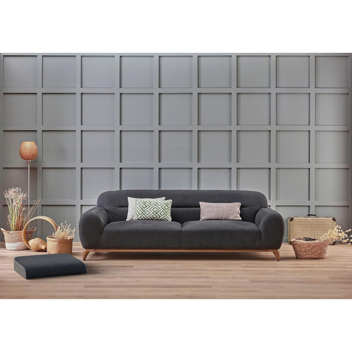 Велике сидіння Kolbs з плюшевого велюру | X-Large Memory Foam для офісного крісла, килимок для підлоги | Килимок для зняття болю в спині та куприку, з ручкою (дуже великий)