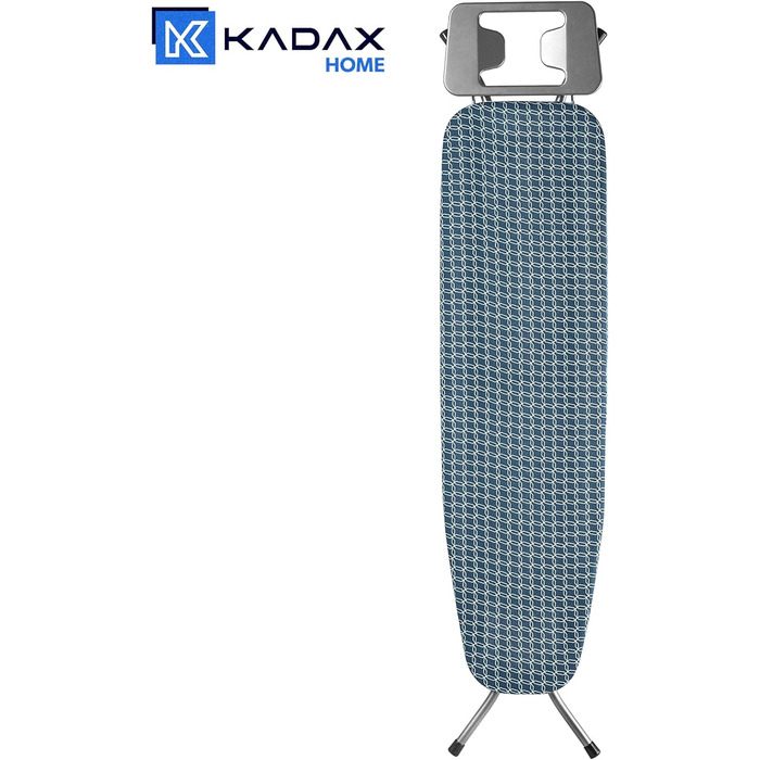 Прасувальна дошка KADAX з термостійкою залізною полицею, складна настільна прасувальна дошка з регульованою висотою, міцна прасувальна дошка з міцними ніжками (синя)