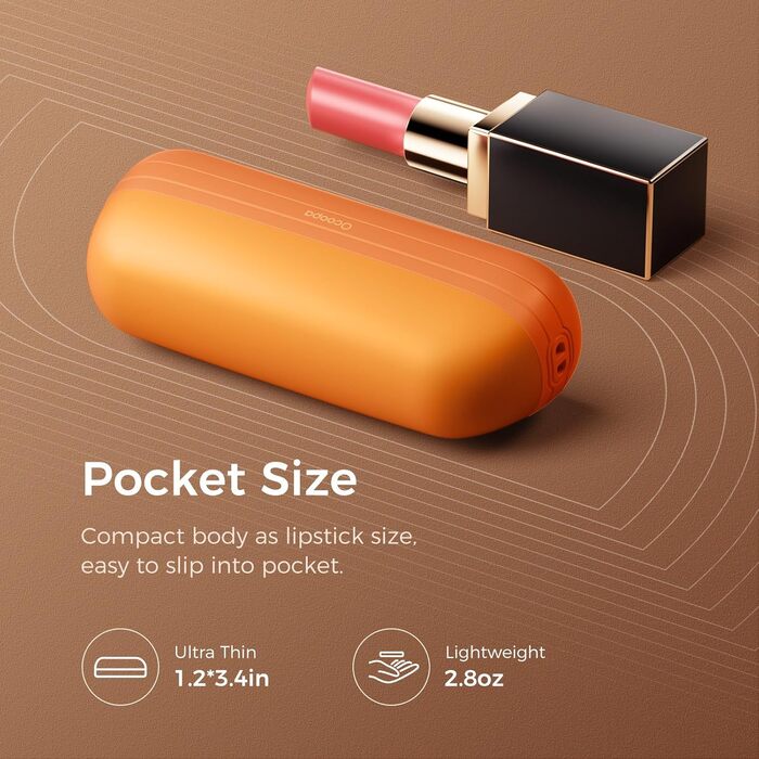 Грілки для рук OCOOPA UT2S Mini, 5200mAh, 2 шт. Магнітні електричні грілки для рук, багаторазові, для кемпінгу та активного відпочинку, подарунок