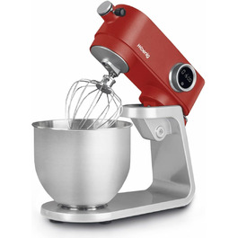 Кухонний комбайн H.Koenig KM124: професійний, 5 л, з нержавіючої сталі, 800 Вт, 8 швидкостей