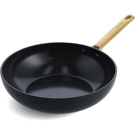 Wok GreenPan Reserve 28 см з антипригарним покриттям Ceramic, чорний, з нержавіючою сталі, без PFAS, для плити та духовки