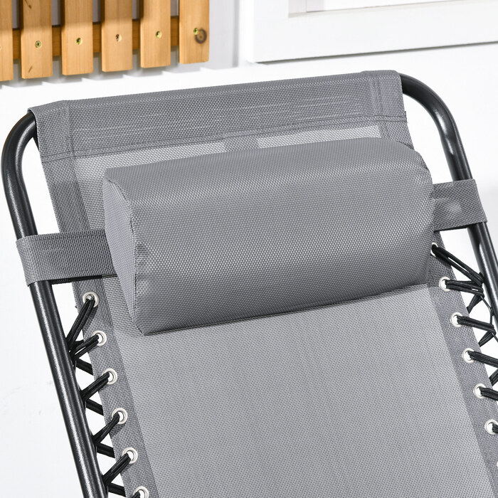 Зручне вуличне крісло-гойдалка, стійке до погодних умов, складане, з підголівником, витримує до 120 кг, світло-сірого кольору