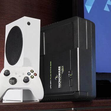 UPS Tecnoware ERA PLUS DC: Джерело безперебійного живлення для Wi-Fi та відеоспостереження, Powerbank 8800mAh, POE 24V/48V, захист від перепадів напруги та відключень до 240 хв