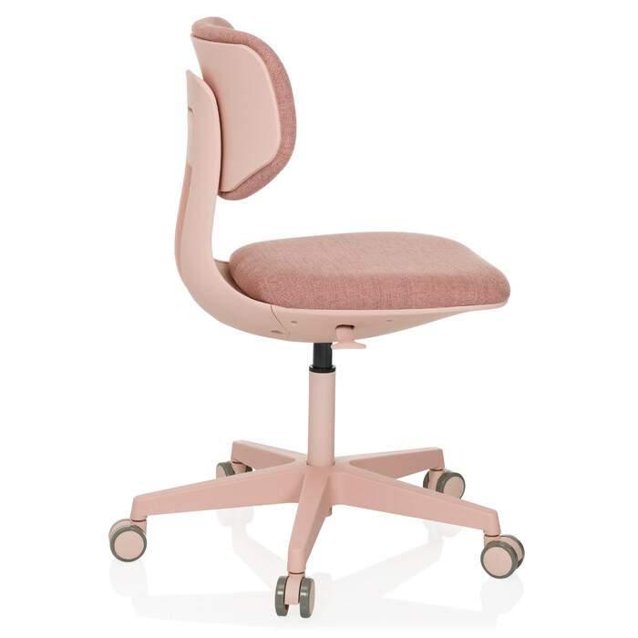 Дитячий офісний стілець KID COLORE з тканиною рожевого кольору hjh OFFICE