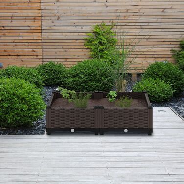 Горщик для рослин Relaxdays з імітацією ротангу