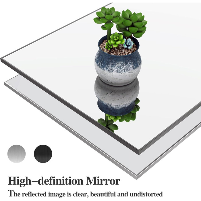 Дзеркало для ванної кімнати WONSTART 81,3 x 61 см біле з алюмінієвою рамою, для встановлення над умивальником, сучасний дизайн, підходить для ванної, спальні, коридору, вертикальна або горизонтальна орієнтація