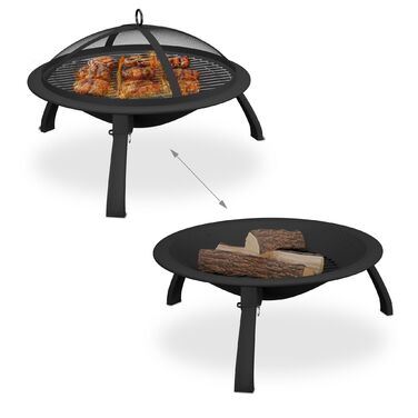 Вогнище Relaxdays з грилем