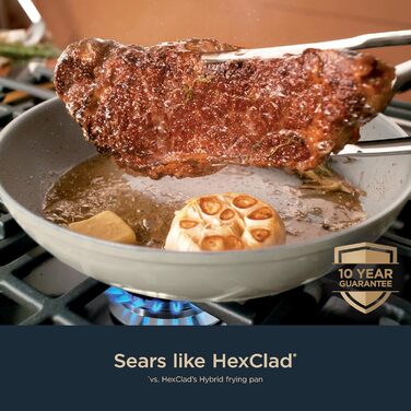 Набір посуду Ninja Ceramic Pro CW39011MM: 11 предметів, керамічне покриття, антипригарні сковорідки та каструлі з кришками, сумісний з індукцією, для всіх плит, PTFE-free, духовка